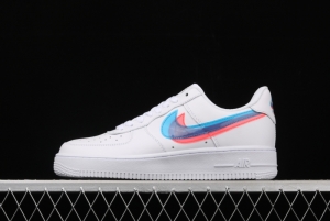 NIKE Air Force 1: 07 Hyun Color Air Force Joint style low-top Leisure Board shoes BV2551-100