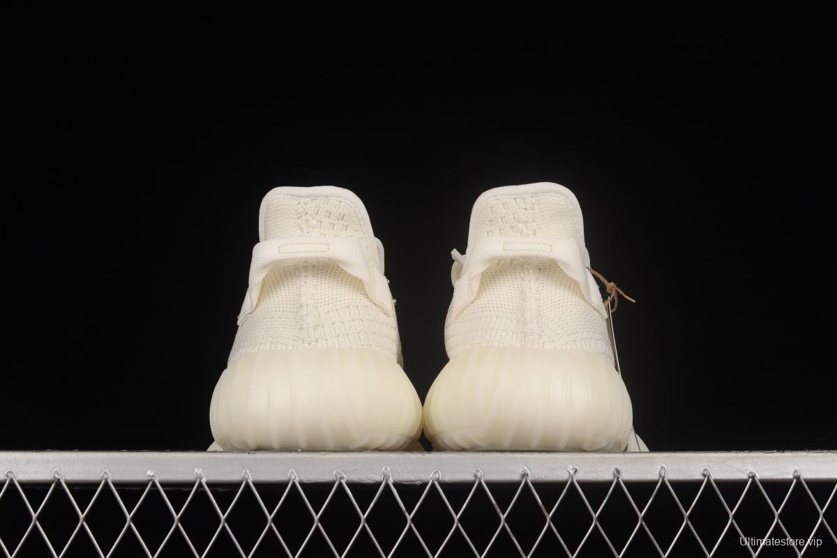 Adidas Yeezy 350 Boost V2 Pure Oat HQ6316 Pure White 2.0 Color Matching BASF Boost Original Bottom