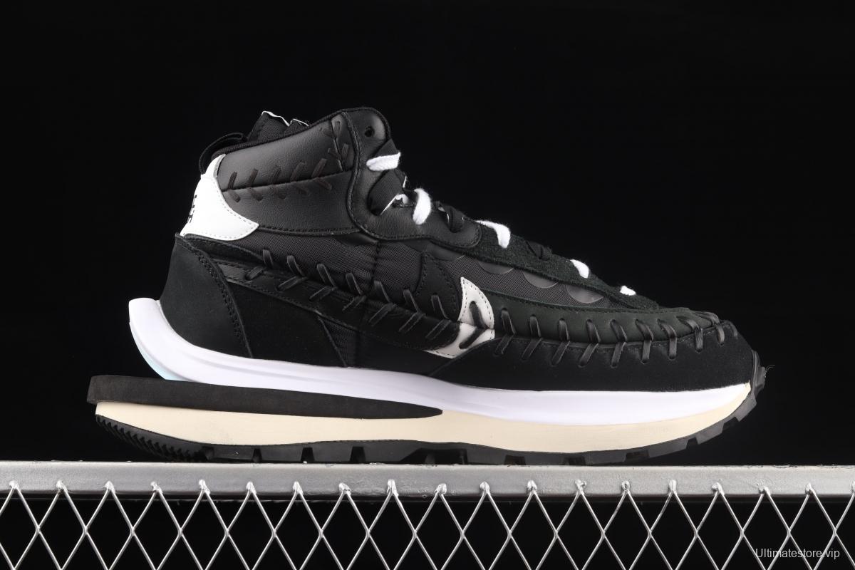 Jean Paul Gaultier x Sacai x NIKE VaporWaffle Multi-Color tripartite cooperation classic waffle stitching running shoes DH9186-001