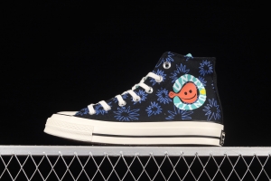 Converse ChuNIKE Taylor spring 2022 new earth graffiti impact color high-top casual board shoes 172824C