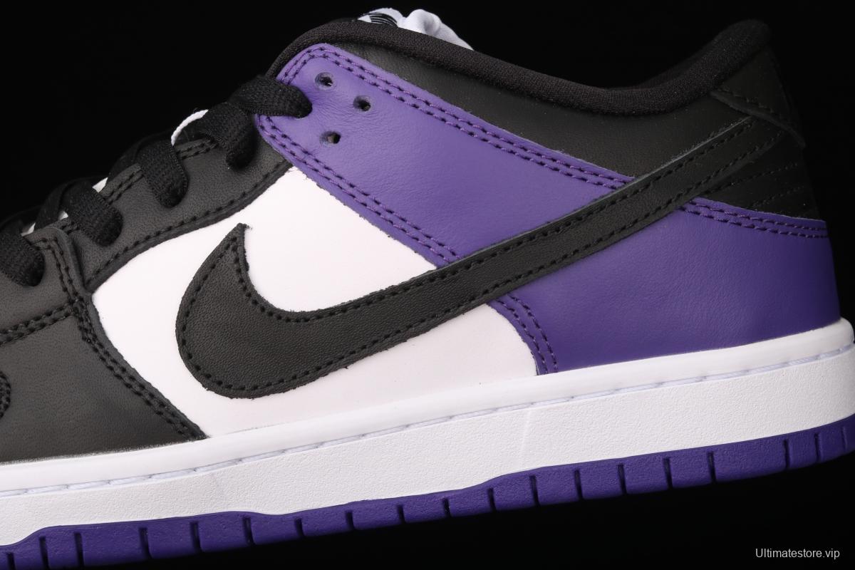 NIKE SB DUNK Low Court Purple black and purple North Carolina low-top leisure sports skateboard shoes BQ6817-500