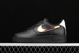 NIKE Air Force 11607 LV8 Good Game video game limits black dazzling laser Velcro low upper board shoes DC0710-101,