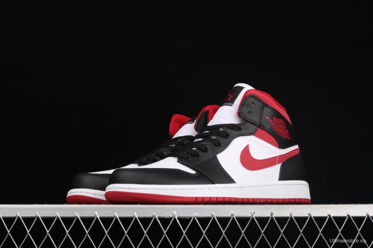 Air Jordan 1 Mid SE black, white and red 554724-122