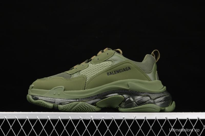 Balenciaga Triple S 3.0 full-combination nitrogen crystal outsole W2GA12325 for retro casual running shoes