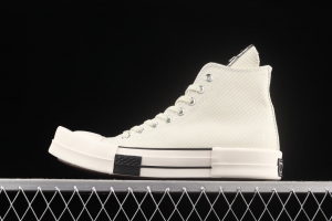 Rick Owens Drkshdw x Converse Turbodrk Hi square head co-named high-top canvas shoes 172346C