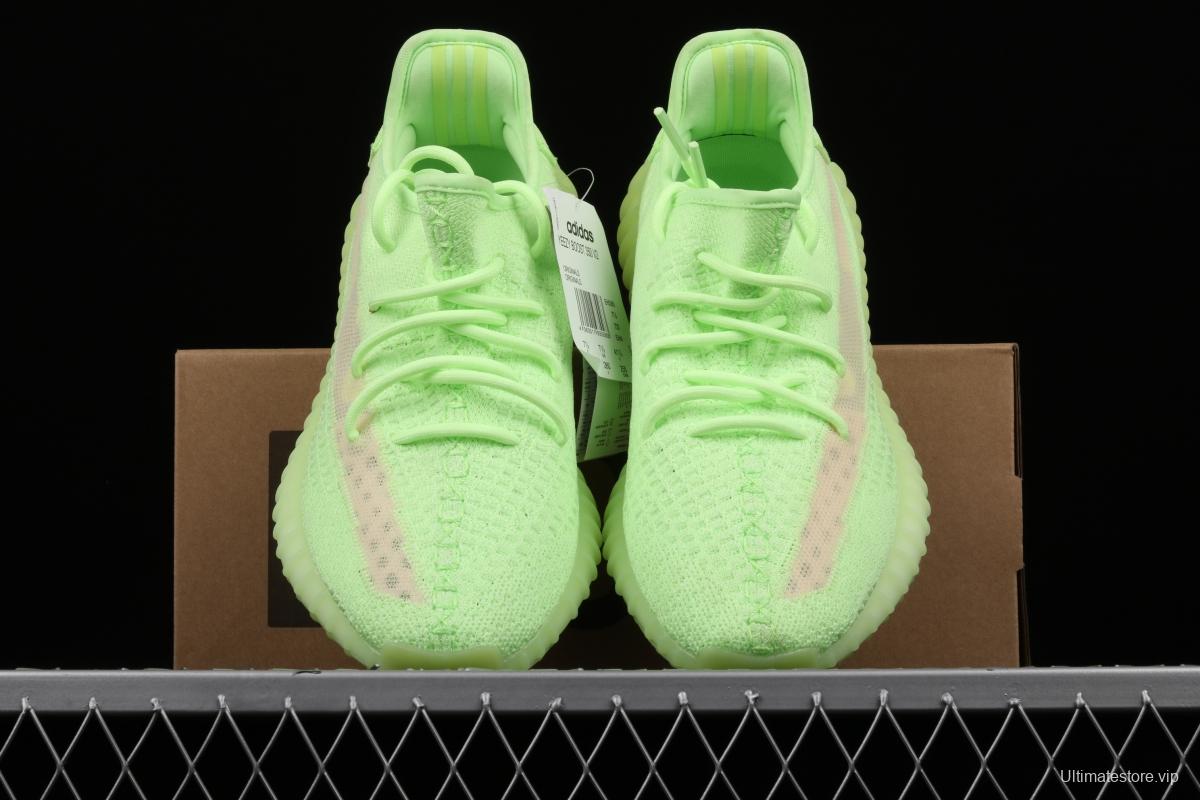 Adidas Yeezy 350 Boost V2 Gid EH5360 Darth Coconut 350 second generation luminous green color matching