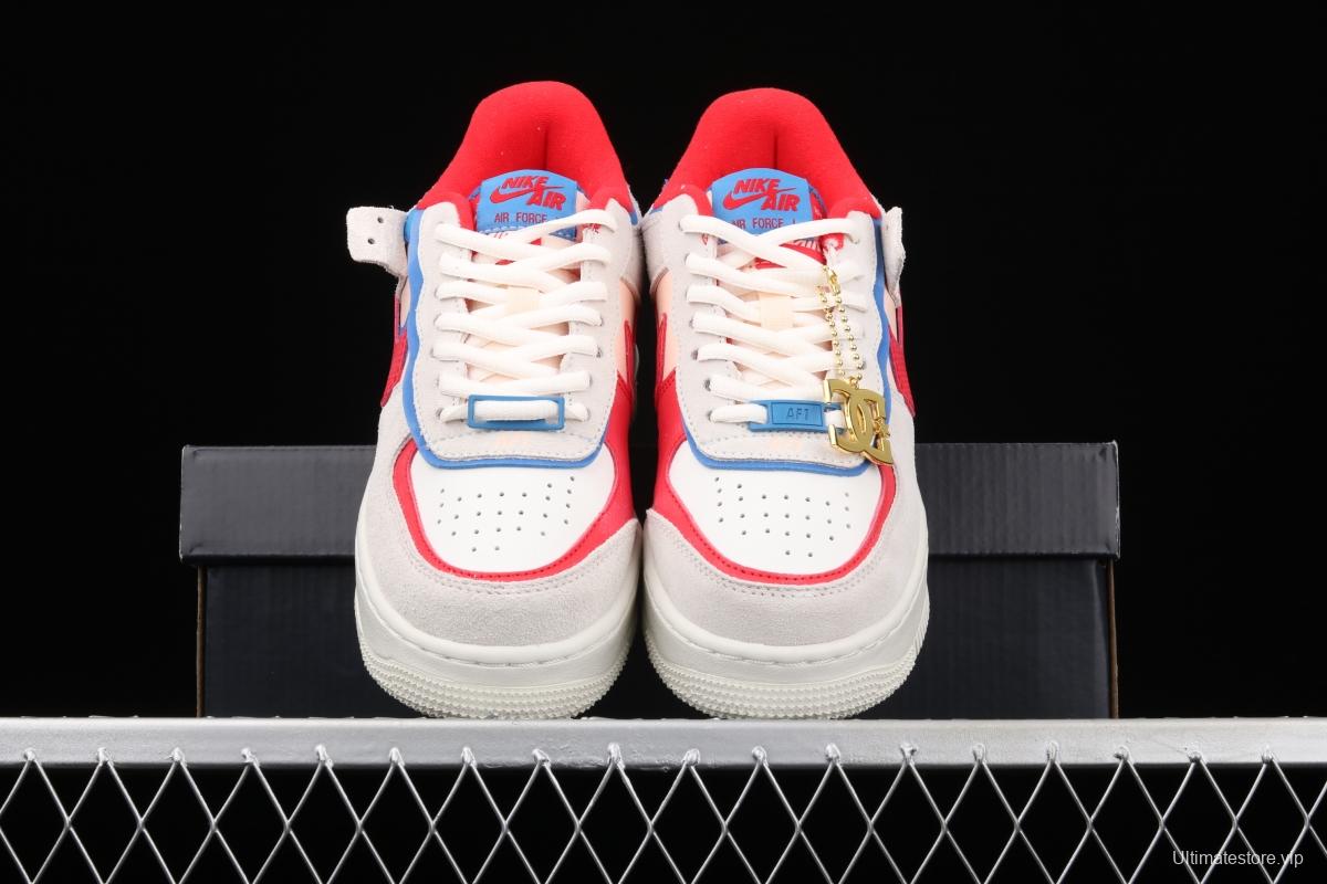 NIKE Air Force 1 ShAdidasow Rtl light weight heightened low-top board shoes CU8591-100