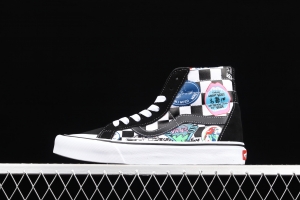 Vans Sk8-Hi 138Decon logo printed side stripes high-end casual high-upper shoes VN0A3MV13P0