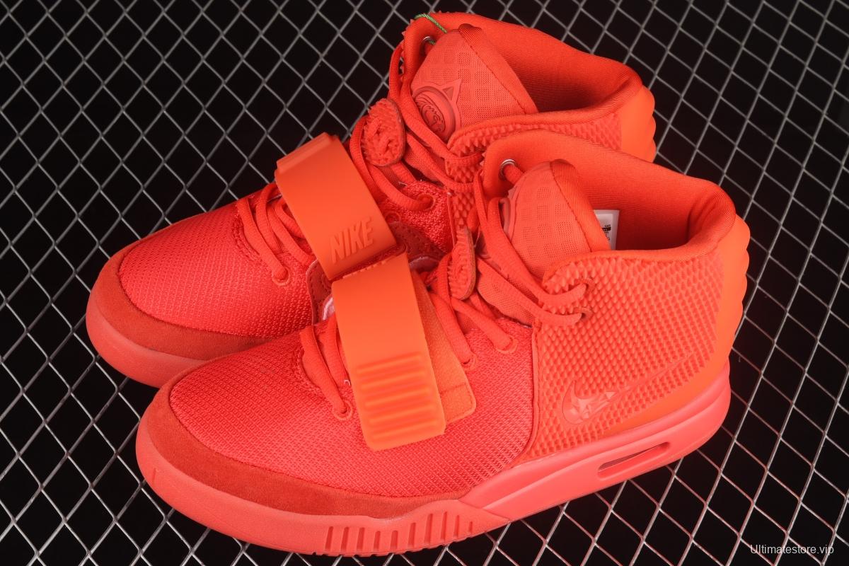 Kanye West x Nike Air Yeezy II SP Red October Coconut second Generation Limited Edition Red Coconut Night Kanye shoes Cultural cushion Leisure Sports Basketball shoes 508214-660