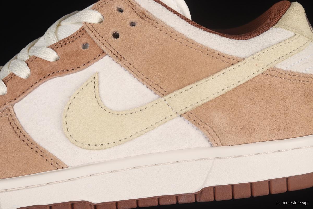 NIKE SB DUNK Low Prm milk brown SB buckle rebound fashion casual board shoes DD1390-100