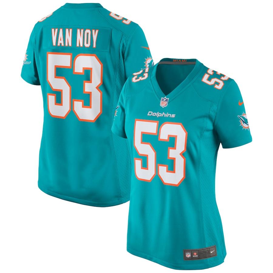 Women's Kyle Van Noy Aqua Player Limited Team Jersey