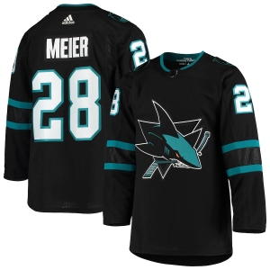 Men's Timo Meier Black Alternate Team Jersey