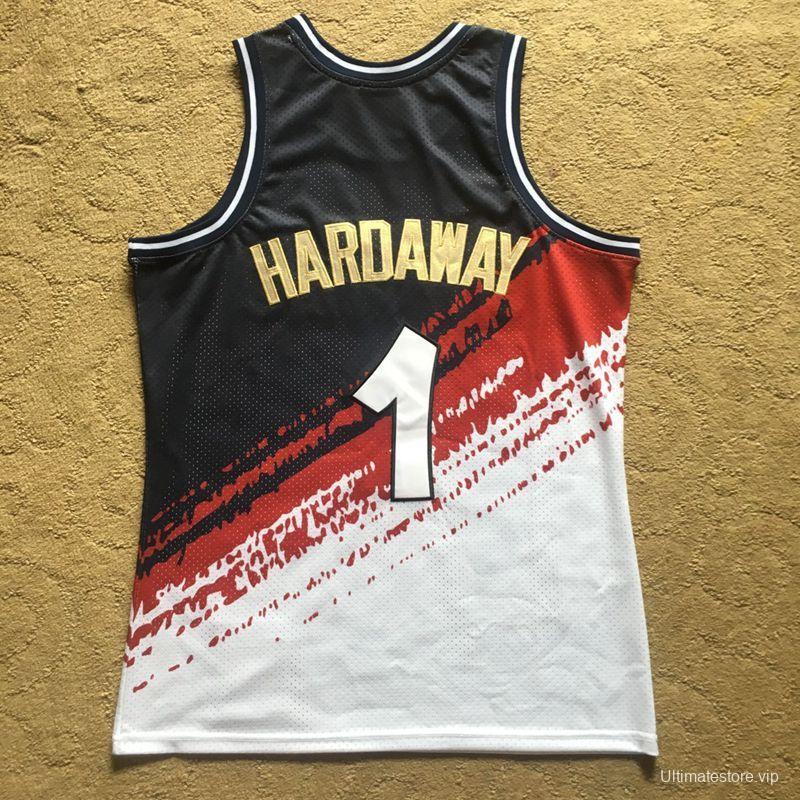 Men's Anfernee Hardaway Black And White Retro Classic Team Jersey