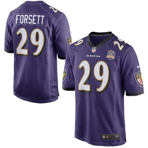 Men's Justin Forsett Purple 2015 Patch Player Limited Team Jersey