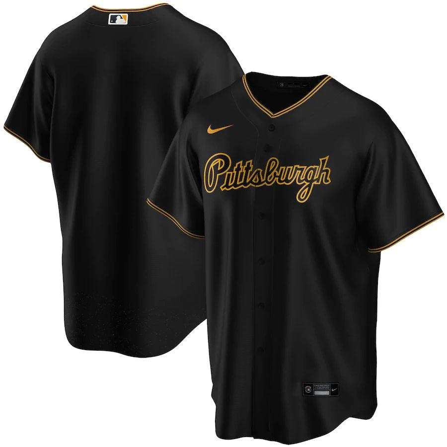 Men's Black Alternate 2020 Team Script Team Jersey