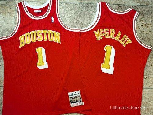 Men's Tracy McGrady Red Retro Classic Team Jersey