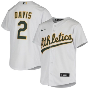 Youth Khris Davis White Home Team Jersey