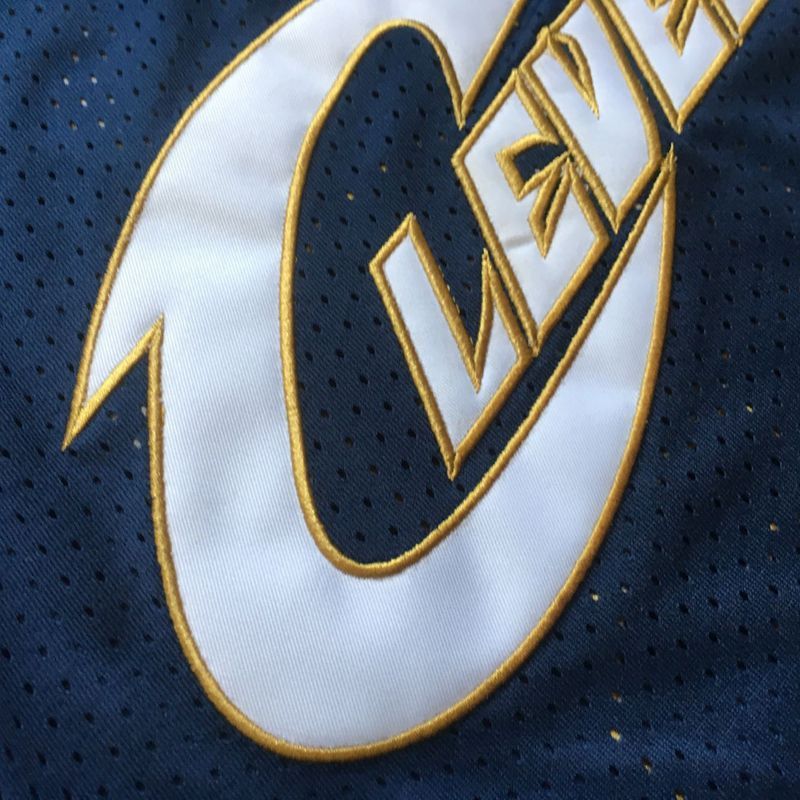 Men's LeBron James Navy Blue Retro Classic Team Jersey