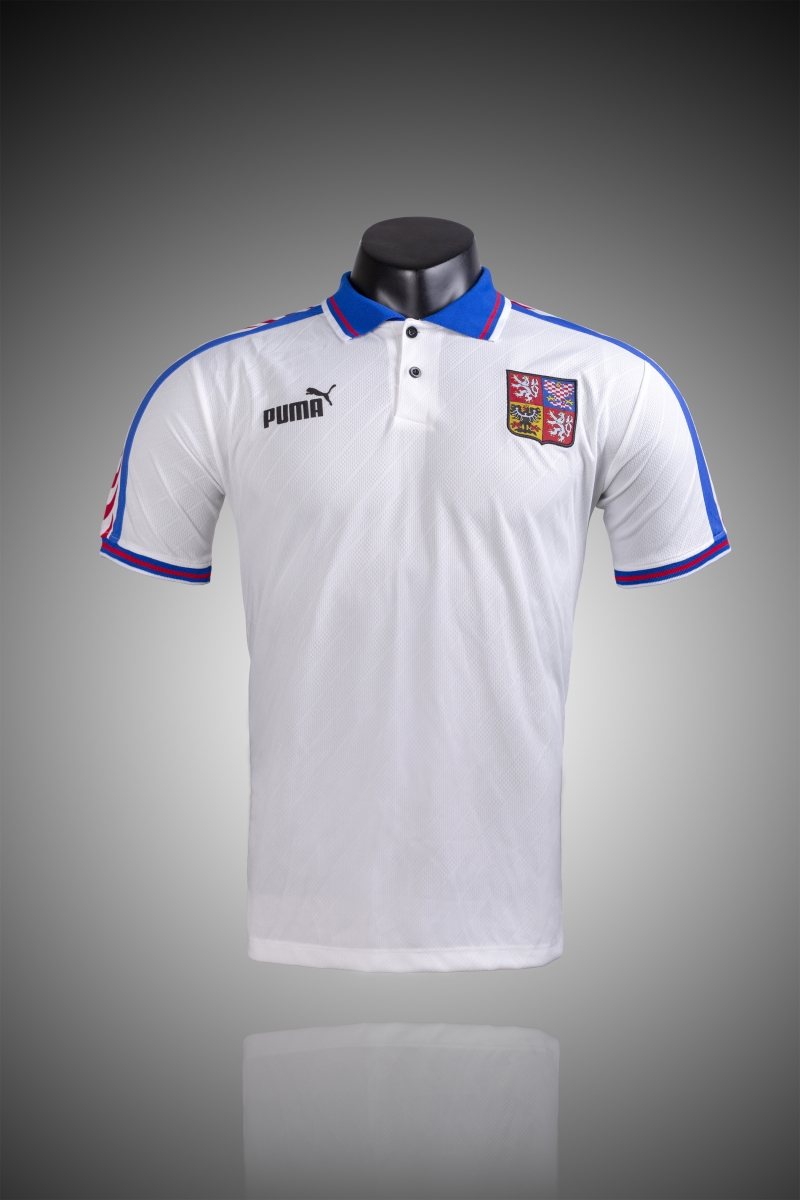 Retro 1996 Czech Republic  Away Soccer Jersey