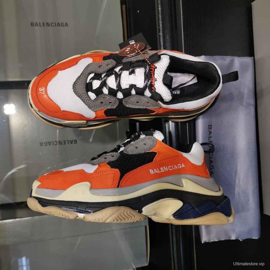 Men/Women Balenciaga Triple S Sneaker Orange Item Ab5580330