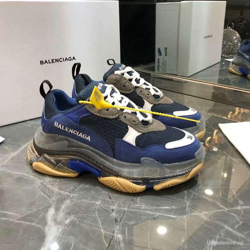 Men/Women Balenciaga Triple S Sneaker Navy