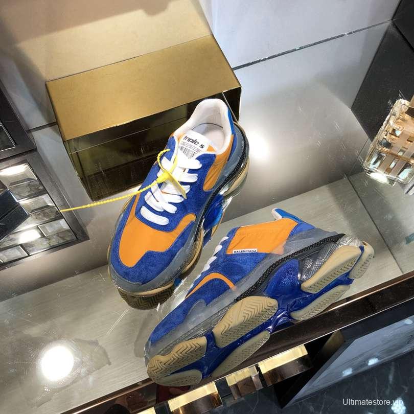 Men/Women Balenciaga Triple S 2.0 Sneaker Blue/Orange