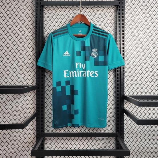Retro 17-18 Real Madrid Third Blue Jersey