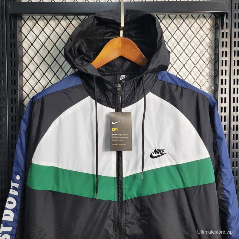 2023 Nike White Black Windbreaker