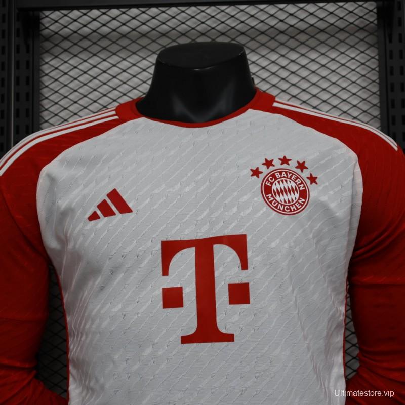 Player Version 23/24 Bayern Munich Home Long Sleeve Jersey