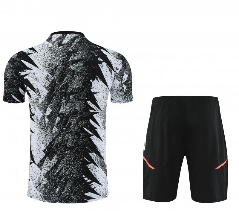 23-24 Juventus Black White Short Sleeve+Shorts