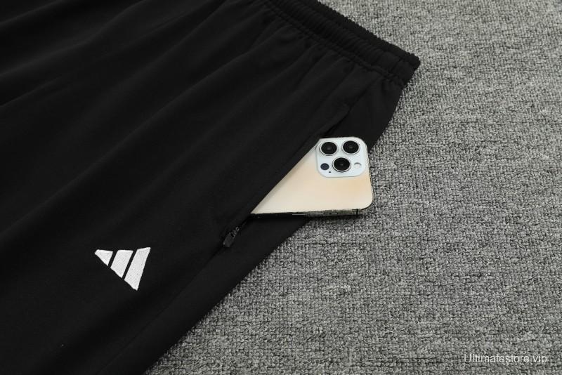 2024 Algeria Black Hoodie  Full Zipper Hoodie Jacket+Pants