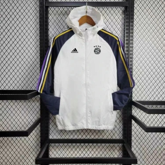 24/25 Bayern Munich White Windbreaker