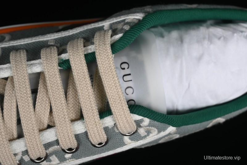 Gucci Tennis 1977 Print Sneaker Retro Casual Canvas Shoes - 02JPO9064