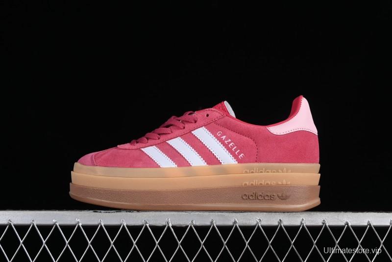 Adidas Originals Gazelle Bold Low-Top Sneakers with Thick Sole for Anti-Slip and Durability - ID6997