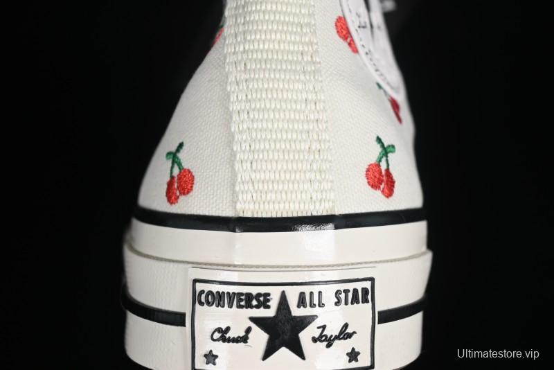 Converse Chuck 1970s Official Cherry Embroidery Canvas Sneakers - A08863C