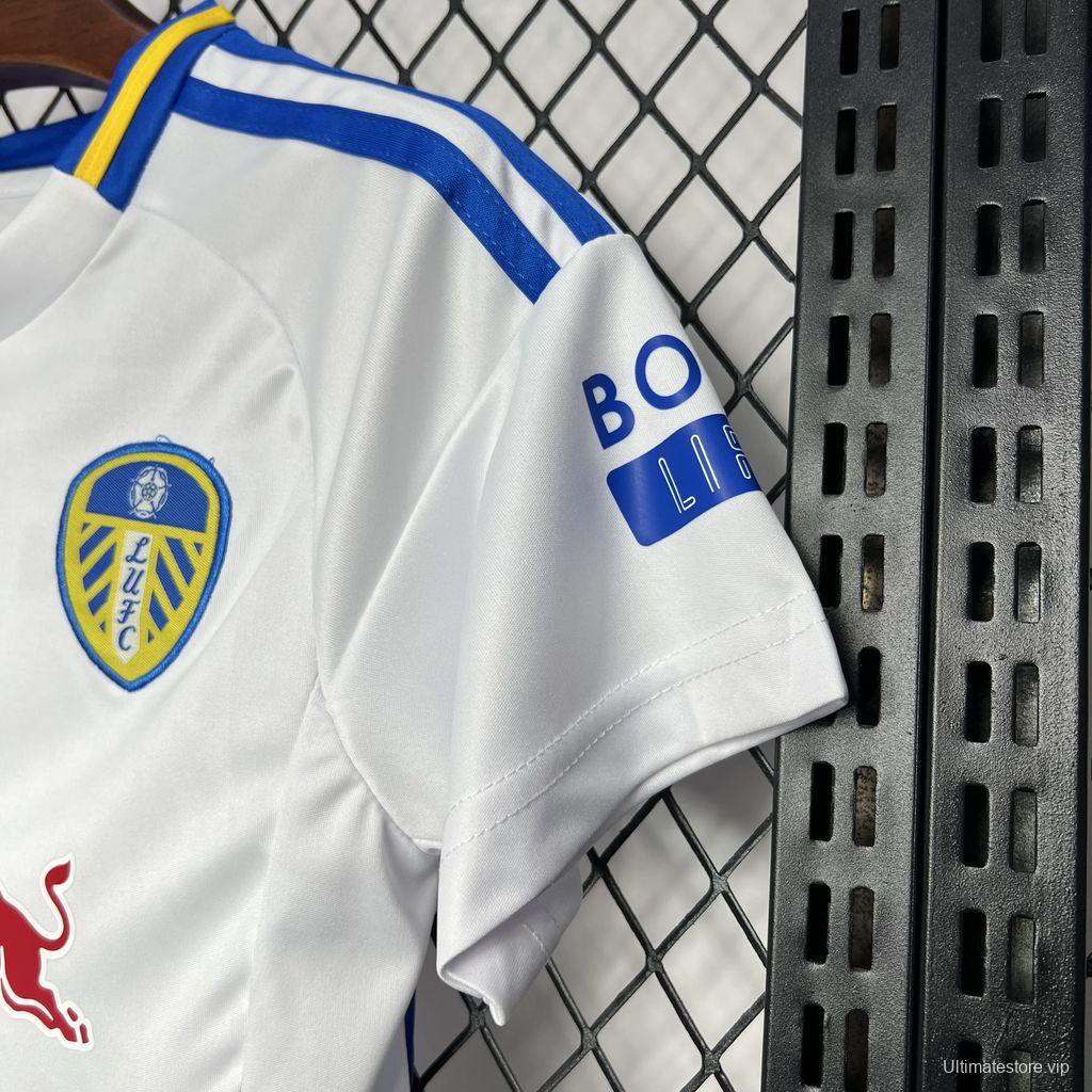 24/25 Kids Leeds United Home White Jersey