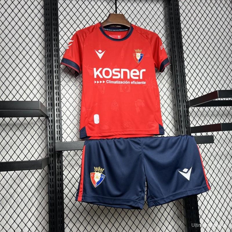 24/25 Kids Osasuna Home Jersey