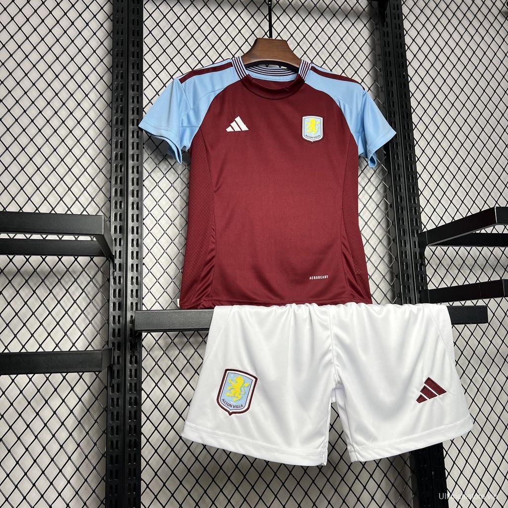 24/25 Kids Aston Villa Home Jersey