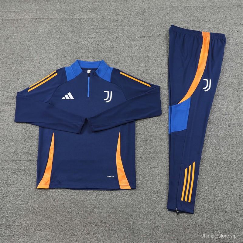 24/25 Juventus Navy Half Zipper Jacket+Long Pants