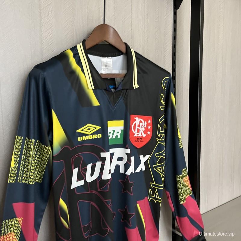 Retro1997/98 Flamengo Black Goalkeeper Long Sleeve Jersey