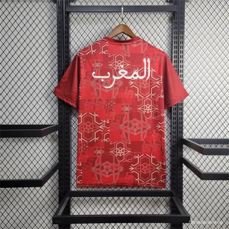 2024 Morocco Training Red Jersey