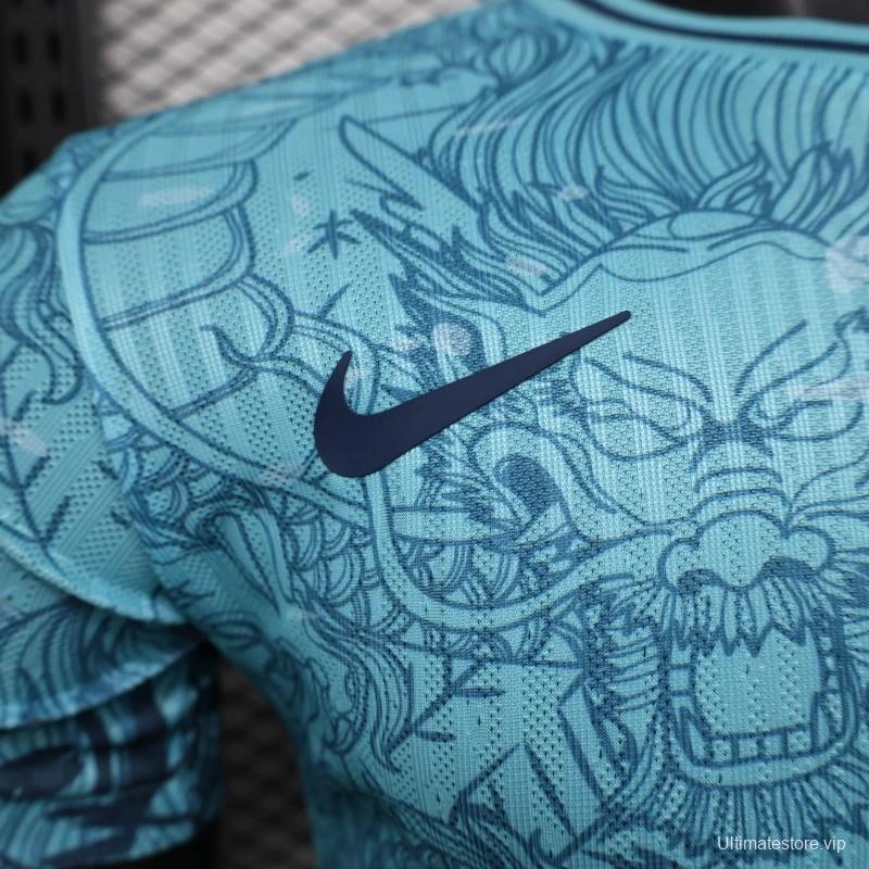 25/26 Player Version Barcelona Special Edition Blue Dragon Jersey