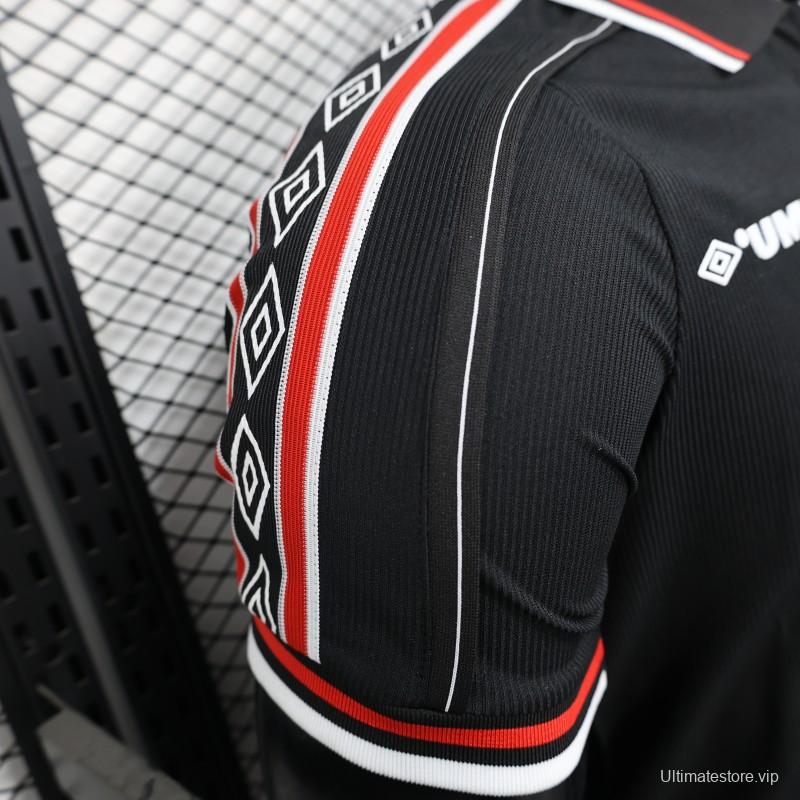 Player Version 98/99 Manchester United Third Black Jersey