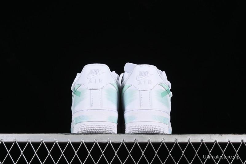 Nike Air Force 1 '07 Low Anime Themed Custom Swoosh Strap Casual Sneakers - ZH0316-023