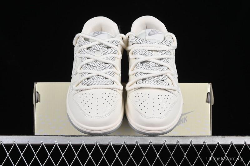 Nike SB Dunk Low LV Collaboration Anniversary Edition Custom Low-Top Casual Sneakers - XX2025-332
