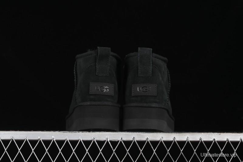 UGG Classic Ultra Mini Platform 3CM Wool Blend Mini Short Boots - 1135092