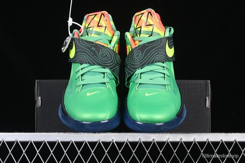 Nike KD 4 Weatherman All Star Basketball Shoes with Zoom Air Cushion and Adaptive Fit System - FN6247-300