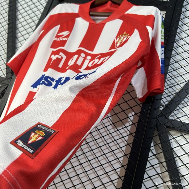 08/09 Retro Sporting Gijon Home Jersey