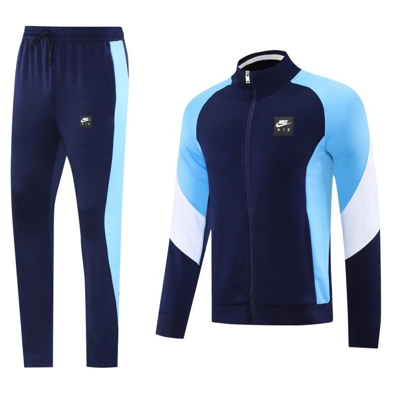 2025 NIKE Light Blue/Navy Full Zipper Jacket +Long Pants