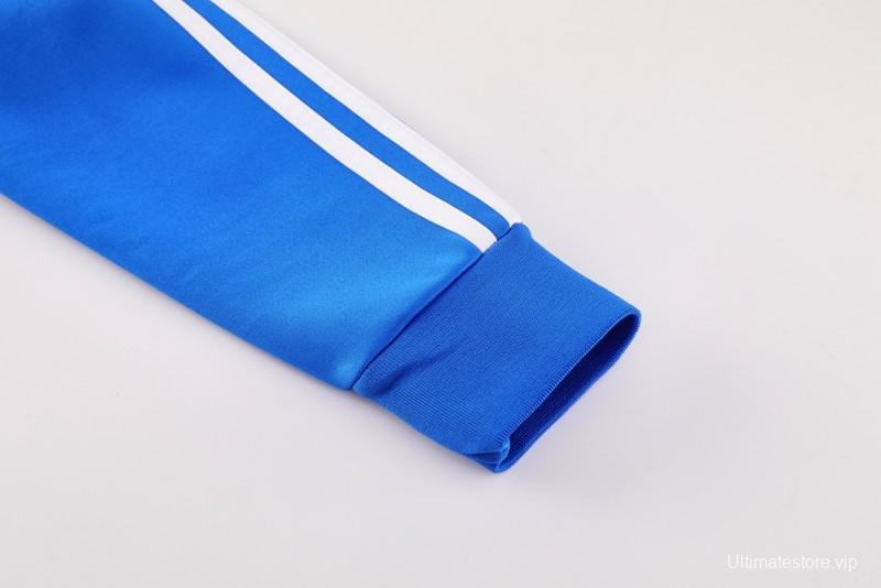 25/26 Manchester United Blue Full Zipper Jacket +Long Pants